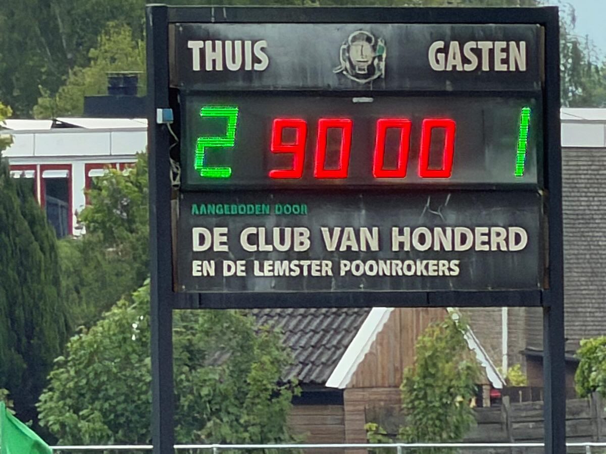 De laatste thuiswedstrijd..